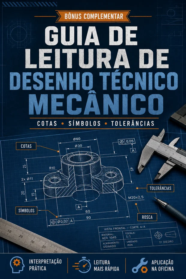 Bônus 2 — Guia de Leitura de Desenho Técnico Mecânico